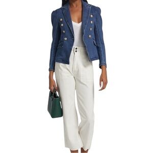 EUC Generation Love Sutton Double Breasted Button Font Denim Jacket - Size XS